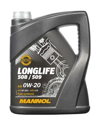 £40.79 • Buy 5L Mannol VW 508 509 0W-20 0W20 Fully Synthetic Long Life Engine Oil  MB 229.71