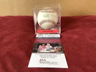 Mark McGwire Single Signed OAL Ball Certificate Of Authenticity By JSA • $115