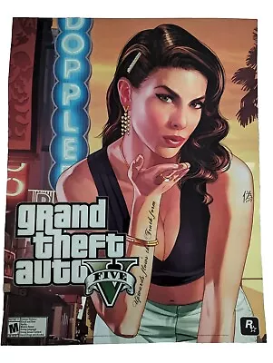 Grand Theft Auto V Five Double Sided Preorder Promo Poster Size 28  X 22  RARE • $15.99