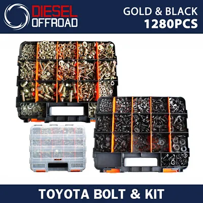 Bolt + Nut Kit 1280 Pcs For Toyota Landcruiser Fj40 Bj40 Fj45 Hj47 60 75 Series • $185