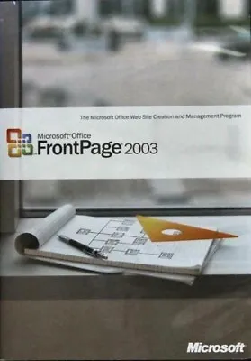 Microsoft Office FrontPage 2003 Full Version W/ Key & Permanent License * NEW * • $69.98