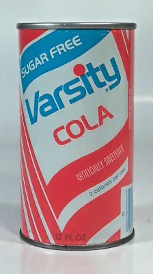 Vintage Varsity Sugar Free Cola Soda Pop Can Straight Steel Graf's Milwaukee WI • $12.99