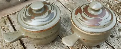 £20 • Buy Pair  Fine Sidney Tustin Winchcombe Pottery Soup Bowls With Lids & Handles