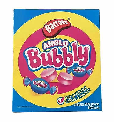 Anglo Bubbly Bubble Gum Big Chewing Gum Retro Wrapped Sweets Quantity - 20 • £3.50