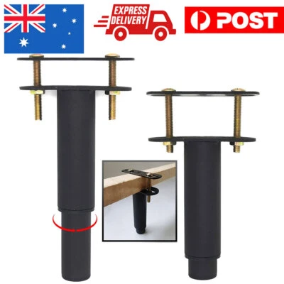 $26.89 • Buy 2X Adjustable Furniture Bed Slat Frame Legs Metal Support Legs Foot Retractable
