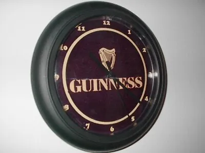 Guinness Irish Stout Beer Bar Man Cave Wall Clock Advertising Sign • $37.99