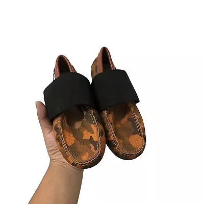 Venettini Boys Leather Orange Camouflage Slip On Loafers Size EU 32 US 13.5 • $34.99