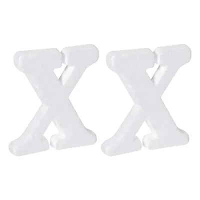 £3.77 • Buy Foam Letters X Letter EPS White Polystyrene Letter Foam 100mm/4 Inch, Pack Of 2