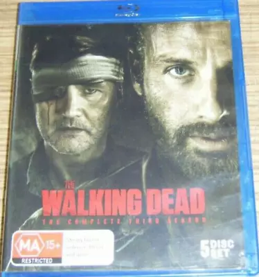 The Walking Dead: The Complete Third Season BLURAY (5DISCS) (LIKE NEW) REGION B • $4.19