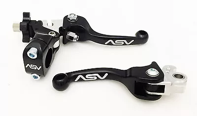 ASV F3 Front Brake Clutch Perch Levers Pair Shorty Black CRF 125F 150F 230F 250F • $149.95