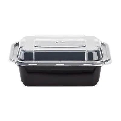 IM-FC1012B 12 Oz. PP Injection Molding Microwaveable Food Containers With Clear  • $42.99