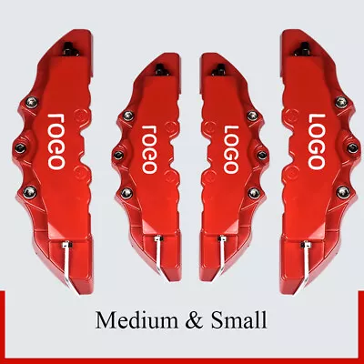 $16.88 • Buy 4 X Red 3D Style Front+Rear Car Disc Brake Caliper Cover Brake Parts Accessories