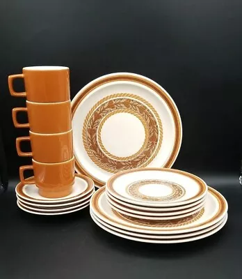 Vintage MCM USA Royal China Majestic Ironstone Dinnerware 16 PC Set Plates  Mugs • $49.95