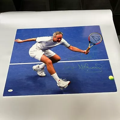 $349 • Buy John McEnroe Signed Autographed 20x24 Large Photo With JSA COA
