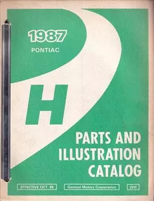 1987 Only Pontiac Bonneville Parts Book OEM Master Part And Illustration Catalog • $31.95