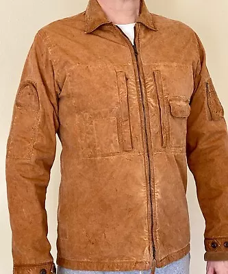 Mason’s Jacket No-100319 Made In Italy Linen Sartorial Field Jacket Large Rust • $94.99