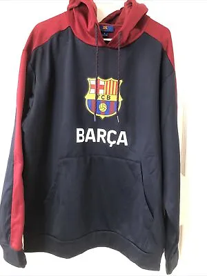 FC Barcelona Men’s Soccer Hoodie Official Item Size Adult Large Messi • $18