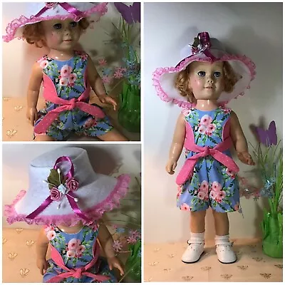 20” Chatty Cathy NO Doll. Shoes Or Socks.   Vintage Romper And Felt Hat • $20