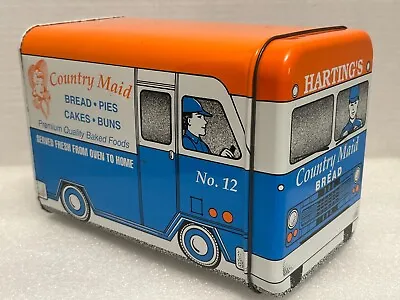 Vtg Harting's Bakery Country Maid Bread Delivery Truck Advertising Tin Bread Box • $29