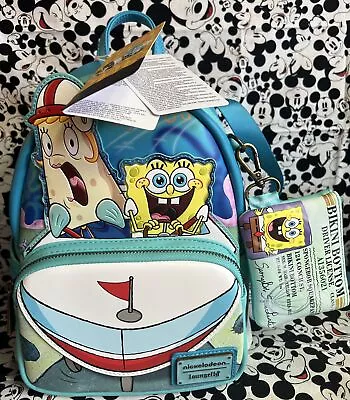 Loungefly Nickelodeon Spongebob Squarepants Boat School Mini Backpack NWT 2024 • $49.99