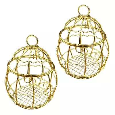 £4.73 • Buy Outdoor Small Wild Birds Feeder Squirrel Proof Hanging Metal Bird Food Holder