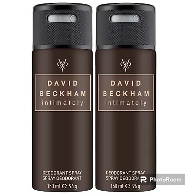 David Beckham Intimately Body Spray Deodorant 2 X 150ml Cans Free P+P • £16.99