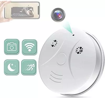 Hidden Camera Smoke Detector HD 1080P WiFi Spy Hidden Camera With Night Visi... • $79.92