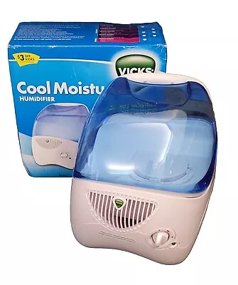 Vicks Filtered Cool Moisture Evaporative Humidifier In Box V3100 Excellent Cond • $29.99