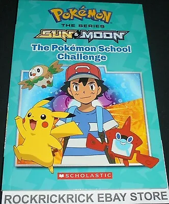 $4 • Buy Pokemon The Series Sun & Moon The Pokemon School Challenge Book 12cm X 18cm New