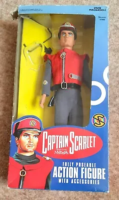 Captain Scarlet - 12in Action Figure - Gerry Anderson - Box A Bit Shabby • £10