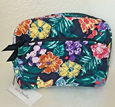 Vera Bradley ~  Happy Blooms  ~ Medium Cosmetic Bag ~ NWT • $27.50