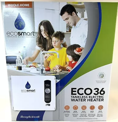 EcoSmart 36 KW 240V Self Modulating Electric Tankless Water Heater Model ECO 36 • $499.99