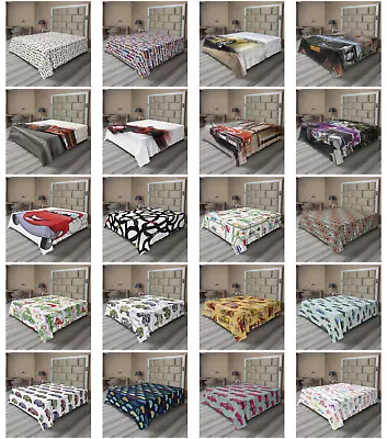 Ambesonne Car Theme Flat Sheet Top Sheet Decorative Bedding 6 Sizes • $22.99