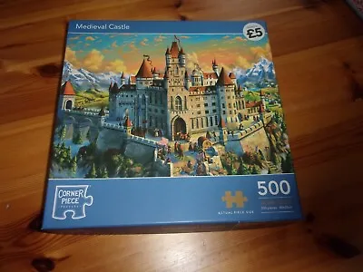 Medieval Castle  500 Piece Corner Piece Jigsaw Puzzle - Bnib Sealed New • £5.99