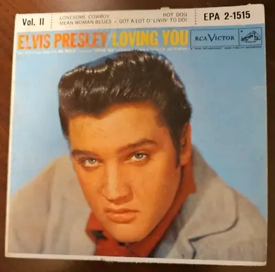 Elvis Presley - Loving You Vol. II - 1957 RCA - EPA 2-1515 - EP 45 RPM 4 Songs • $15.99