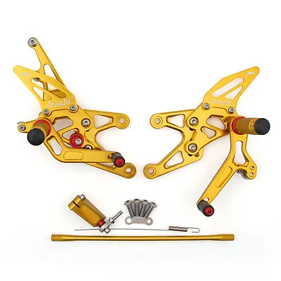 Rearset Rear Set Fit For Yamaha YZF 1000 R1 2007-2008 Gold U9 • $190.87