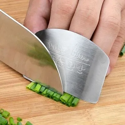 Stainless Steel Kitchen Tools Hand Finger Protector Knife Cut Slice Safe Guard • $9.14