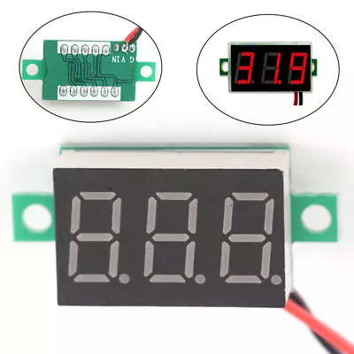 3-Wires Mini DC 0-100V Voltmeter LED Panel 3-Digital Display Voltage Meter_N--LO • $1.52