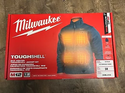 Milwaukee 204BL-213XL M12 Heated TOUGHSHELL Jacket Kit - Blue 3XL - NEW • $107.95