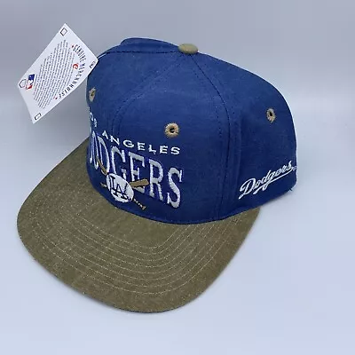 Vintage Los Angeles LA Dodgers Signatures Genuine Merchandise Hat Snapback Cap • $34.99