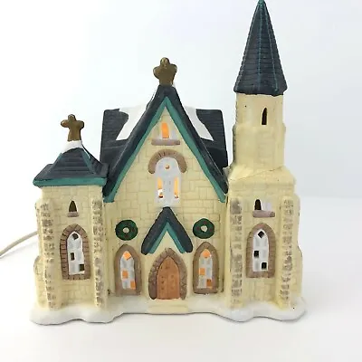 Dickens Collectables Dept 56 Vintage Church 1995 Porcelain Christmas Village • $29.99