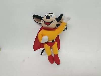 Vintage 1997 Mighty Mouse Plush Toy Terry Toons Viacom AA Plush Superhero Cape • $9