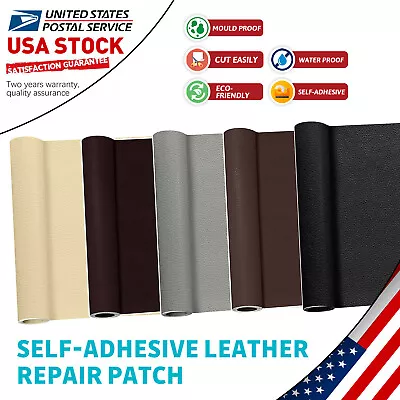 Beige Waterproof Leather Repair Kit Self-Adhesive Patch On Sofa Auto Seat Couch • $11.79