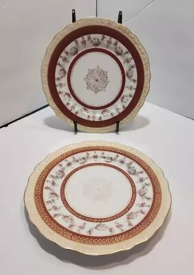 Vtg A&D Limoges France 2890 Salad Dessert Plates Set Of 2 With Gold Rare • $74.87