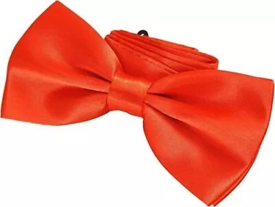 Red Adjustable Bow Tie Men's Pre Tied Wedding Party Fancy Dress Party • £6.99