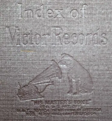 Vintage Index Of Victor Records 6290 Nipper • $34.99