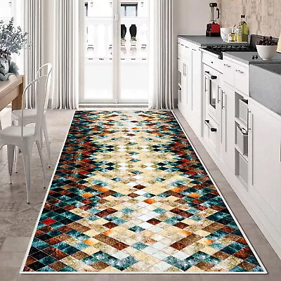 Runner Rug Hallway Non Slip Rubber Back Custom Size As Carpet Doormat Throw Rug • $352.16