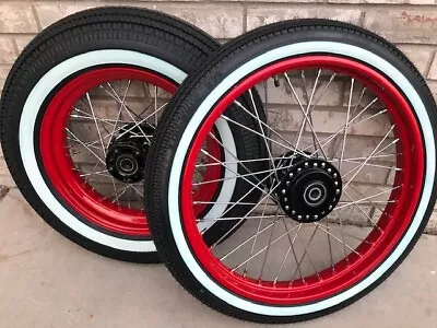 $1360 • Buy 84-99 Harley Sportster Nightster Powder Coated 40 Spoke Old School Wheel Set