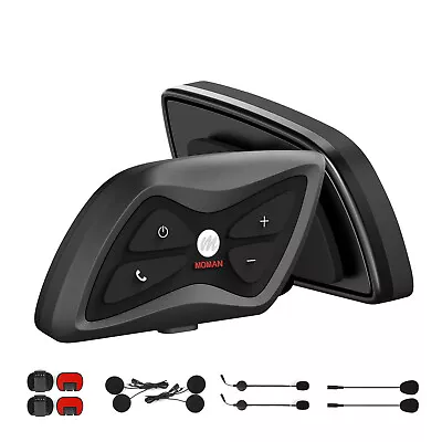 Motorcycle Helmet HeadsetMoman H1 Motorcycle-Helmet-Wireless-Intercom-Headset • $39.99