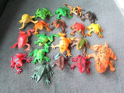 Frog Toys - Vintage Amphibian Figurines Lot Of 18 • $14.99